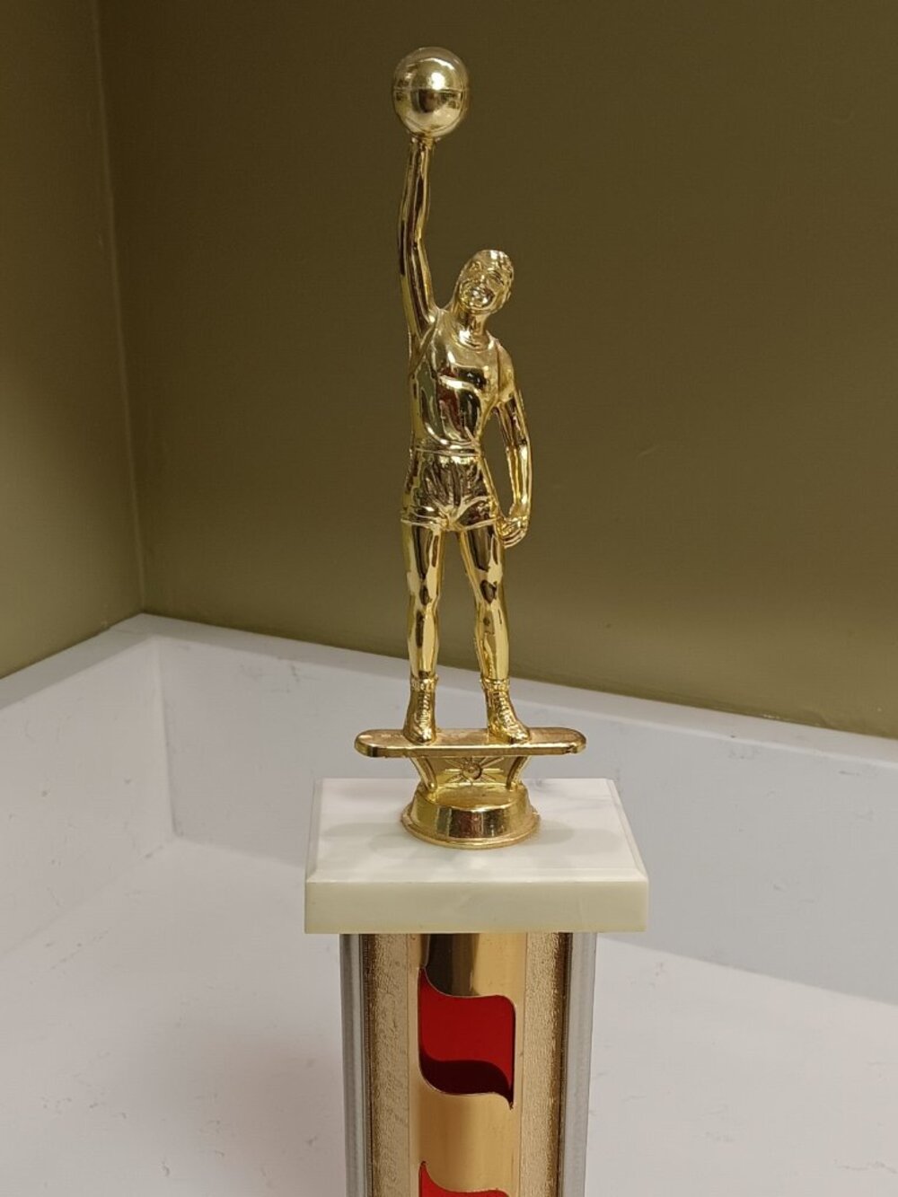 Vintage 15" Tall Basketball Trophy
